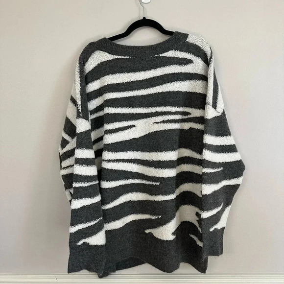 Michael Stars Charcoal Combo Nell Cardigan Long Sleeve Thick Sweater Sz 3X NWT - Picture 9 of 9